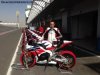 Sébastien Gimbert lors de la présentation de la Honda 1000 CBR au Qatar.