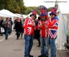 Des supporters, des vrais de vrais qui affichent haut les couleurs de la Grande Bretagne