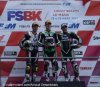 Les kawasaki en force sur le podium superbike