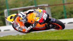 Lors des essais libres, Pedrosa devance Stoner et Simoncelli.