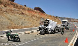 Scène de la vie ordinaire d'un camionneur