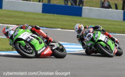 A Donington les Kawasaki ont dominé les deux manches du superbike