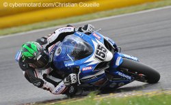 Etienne Masson sous les feux de la rampe en superbike