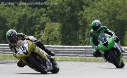 Première victoire de David Perret en 2e manche supersport