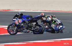 Michael Van den Mark victime d'un dégonflage brutal de son pneu à Misano