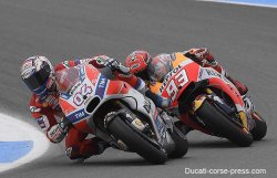 Dovizioso s'invite dans le trio de tête