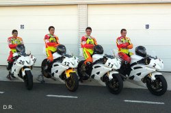 Les "Malossi Boys" lors des essais hivernaux d'Almeria