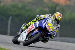 Valentino Rossi à la peine