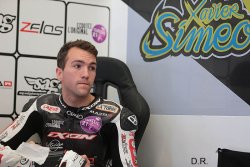 Xavier Simeon sur le 2e ligne du Moto2