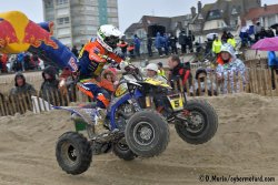 Benoît Béroudiaux au pied du podium du Quaduro 2017