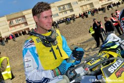 Le podium à défaut de victoire pour Steve Ramon sur le Beach Cross de Berck 2016