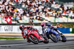 Corentin PEROLARI dans les points lors de la course du dimanche