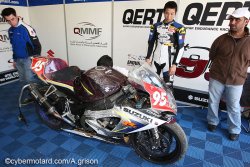 chute de la QERT Suzuki N°95