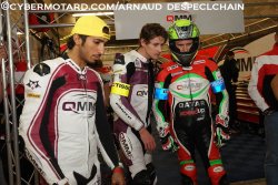 Les 3 pilotes du QERT s' adjuge le meilleur temps en Superstock.