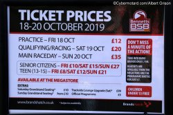 Le prix d'entrée à Brands Hatch décoiffe
