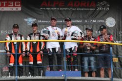 Podium final du championnat du Monde side car 2018