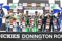 Podium de la première course