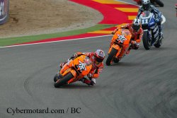 Déco spéciale pour les Honda officielles lors du GP d'Aragon