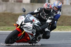 Baptême sur une Yamaha R6