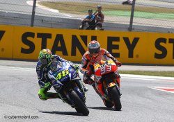 La mano a mano entre Rossi et Marquez a duré 19 tours !