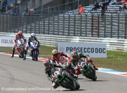 La première manche sbk se dispute sur le sec