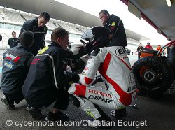 Berger et le Junior team Honda ten Kate