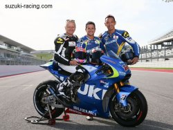 Même Kevin Schwantz a participé au développement de la nouvelle machine de motoGP de Suzuki, aux côtés de Randy de Puniet et Nobuatsu Aoki.