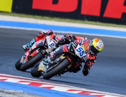 Montella coiffé au poteau en première manche supersport de Misano
