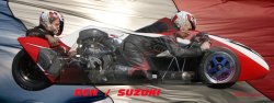 Philippe Gallerne dans son side F1 RCN Suzuki 1000