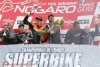 Podium général de la première course side car F1