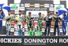 Podium de la première course