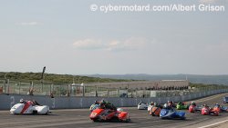 Départ de la première course side car 