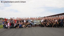 Le paddock du superbike avait déjà affiché son soutien à Louis Bulle au Vigeant