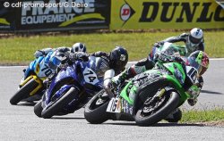 Sur le podium du 1000 promosport de Pau, une Kawasaki, une Yamaha et une Suzuki !