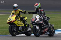 Beau jouer, Johann Zarco félicite Alex Rins