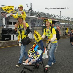 Des fans de Rossi en famille !